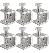 Foxwake Mini C Clamps Stainless Steel 0.83 Inch for Working, Heavy Duty Small U Clamps for Metal ...