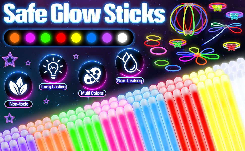 neon party supplies