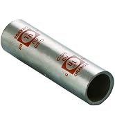 Morris 94512 Long Barrel Splice Copper Compression Connector Type Number-6 Wire Range, 5-Pack
