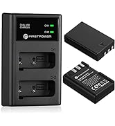 FirstPower EN-EL9 EN EL9a Battery 2-Pack 2000mAh and Dual USB Charger Compatible with Nikon D40, ...