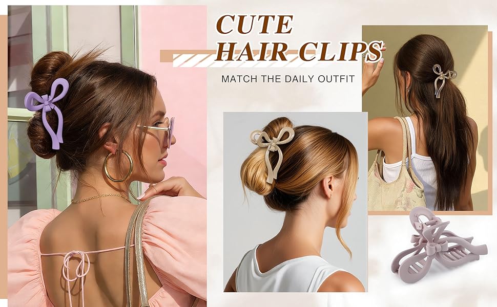 CUTE HAIR CLIPS MATCH THE DAILY OUTFIT