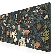 iCasso Extended Gaming Mouse Pad (35.4x15.7 in), Large Stable Rubber Base Mousepad with Stitched ...