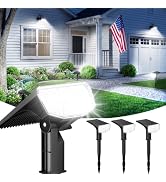 LETMY Solar Spot Lights Outdoor, 104 LEDs Solar Landscape Spotlights with 3 Lighting Modes, Water...