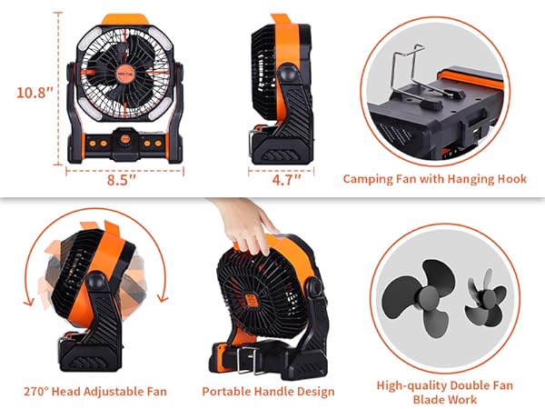 outdoor camping fan