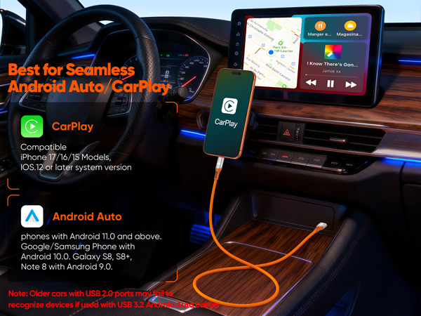 iphone 17 pro max carplay cable