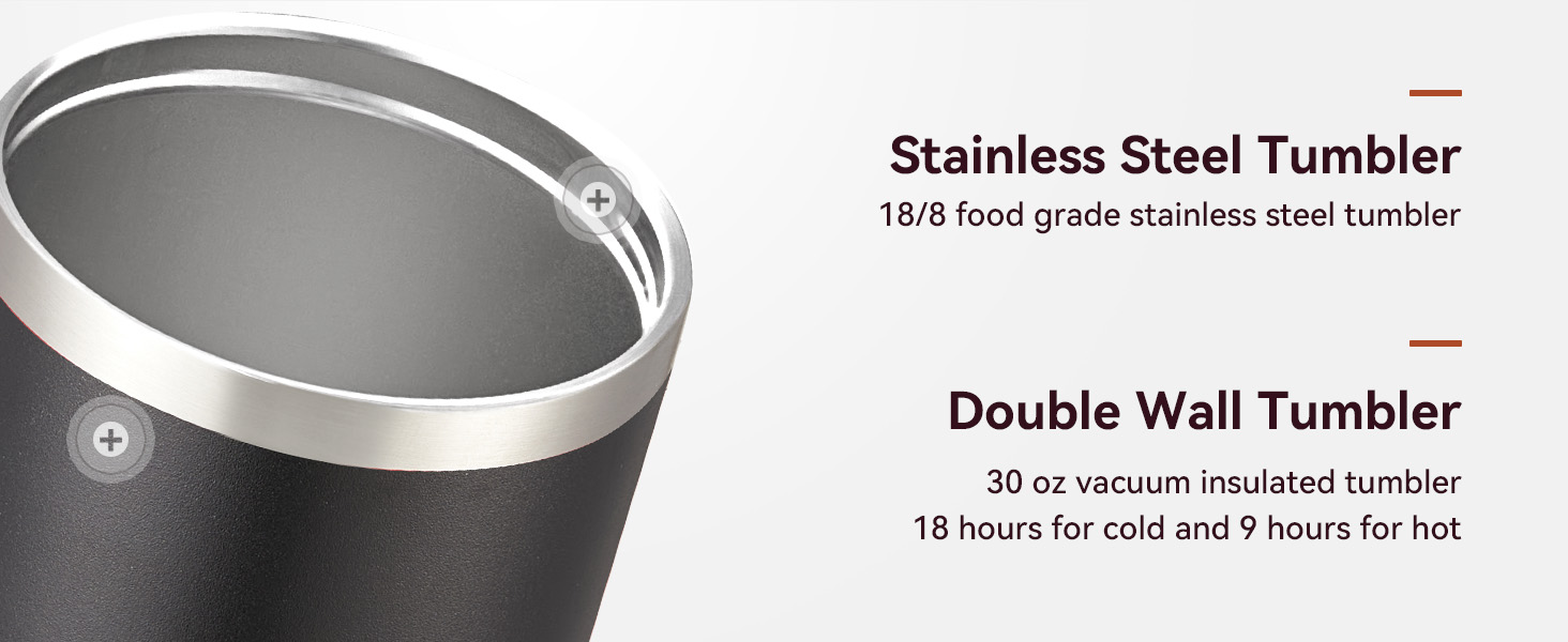 double-walled stainless steel tumbler