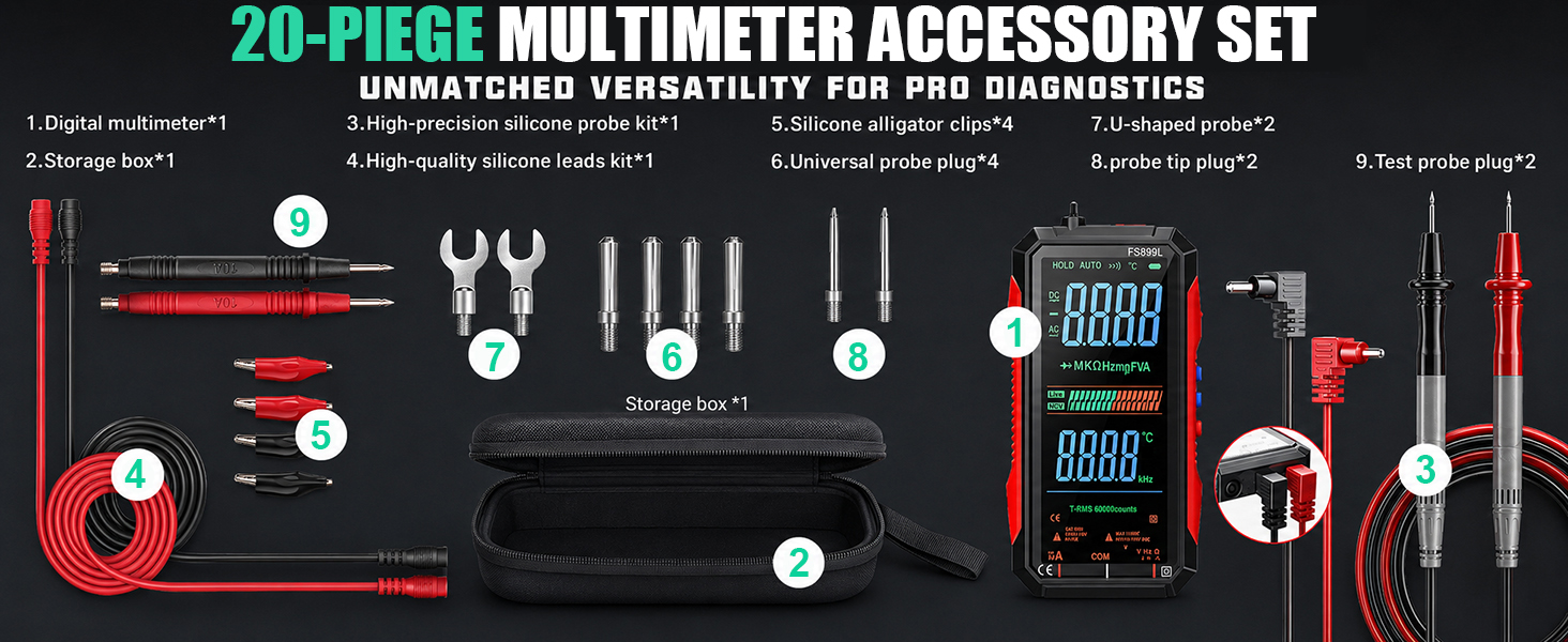 2026 Upgraded FS899L Digital Multimeter