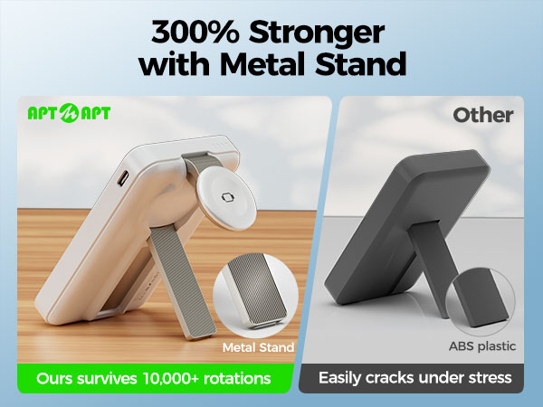 magsafe power bank with metal stand