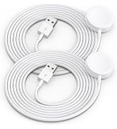 2Pack Upgraded for Apple Watch Charger USB Magnetic Wireless Fast iWatch Charger Portable Compati...