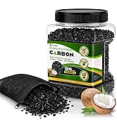 FZONE Activated Charcoal, Premium Natural Coconut Shell Activated Carbon for Freshwater and Saltw...