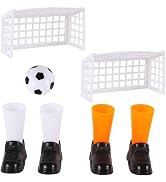 1 Set Finger Soccer Game Finger Footballs Match Funny Finger Table Game Set with Two Goals for Fa...