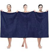 American Soft Linen Jumbo Large Bath Towels, 100% Turkish Cotton Bath Sheet 35 in 70 in, Bath Tow...