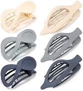 Atoden Lay Flat Hair Clips 6Pcs French Concord Hair Clips for Thick Thin Hair Grey Lay Down Flat ...
