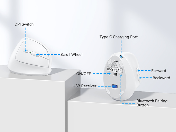ergonomic wireless mouse
