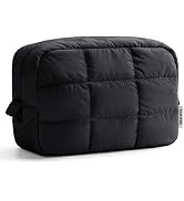 Narwey Puffer Travel Makeup Bag for Women Girl, Quilted Puffy Cosmetic Bag Make Up Bag Organizer,...
