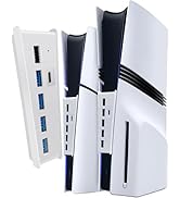 6 Port USB Hub for PS5 Pro/Slim, USB High-Speed Expansion Hub Charger Splitter Compatible with Pl...