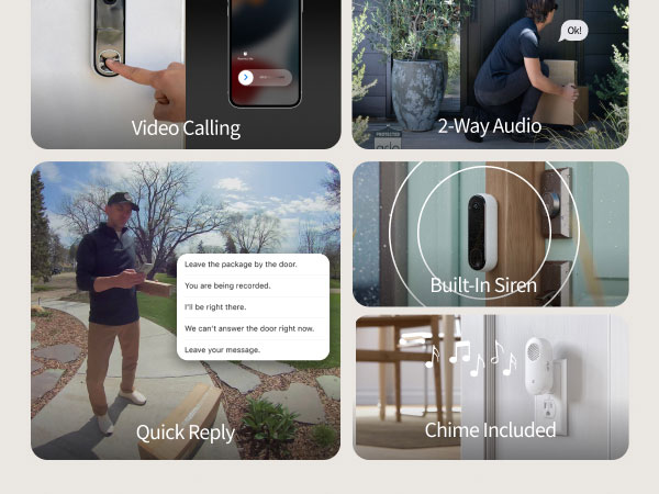 Arlo Video Doorbell (2nd Gen) 2K Security Camera