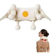 SKG HS500 FSA Eligible Cordless Neck Massager with Heat for Relief Deep Tissue, Shiatsu Shoulder ...
