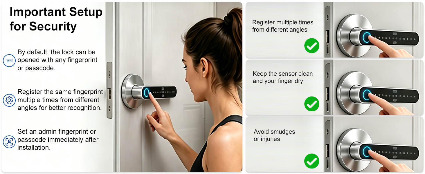fingerprint door lever