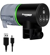 FREESEA Aquarium Automatic Fish Feeder: Rechargeable Auto Fish Food Dispenser - Fish Tank Vacatio...