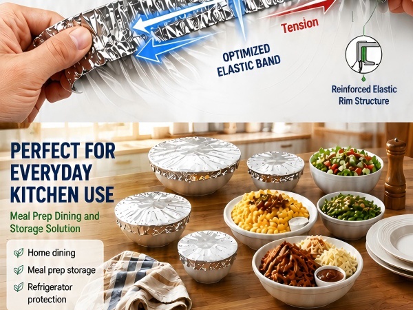 Reusable Aluminum Foil Food Covers