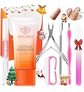 Modelones Cuticle Remover Kit - Cuticle Remover Cream & Cuticle Oil, Cuticle Care Kit w/Cuticle T...