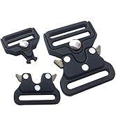 Metal Buckle Tactical Belt Heavy-Duty – 1in 2 pack Quick Release Buckle for Buckle Replacement TX...