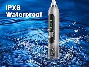 IPX8 waterproof rating