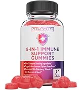 8-In-1 Immune Support Gummies With Elderberry - Powerful Immune Support Supplement Blend Of Elder...