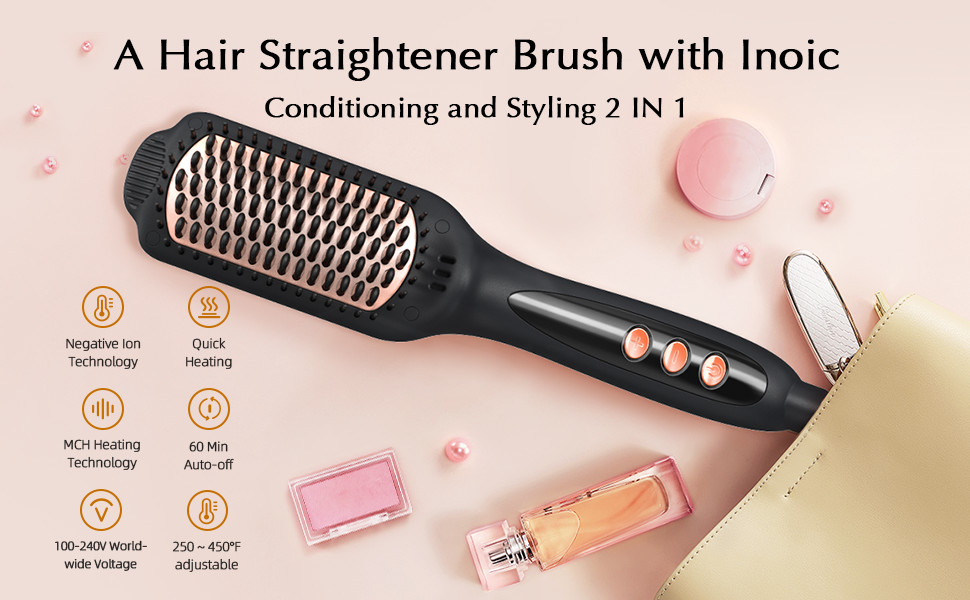 Ionic Hair Straightening Brush