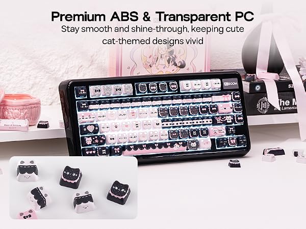 Meow Bow Keycaps