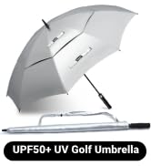 Fulynmen 68/62/54/46 Inch UPF50+ Windproof Golf UV Umbrella Sun Umbrella UV Protection