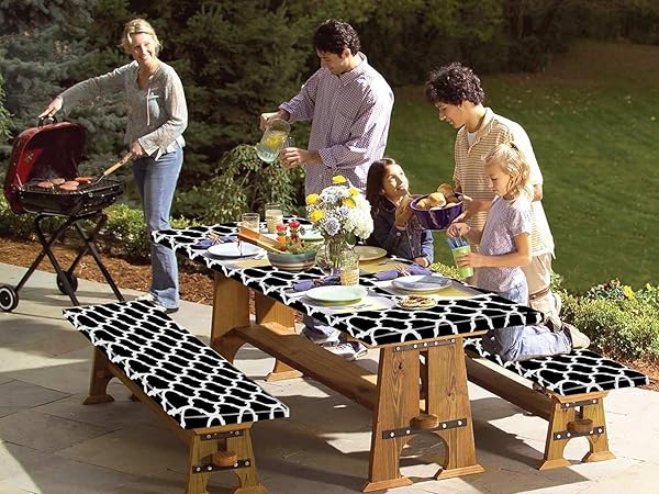 Moroccan Design picnic table cover picnic table covers with elastic
