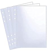 30 Pack 60 Pockets 5x7' Ultra-Clear Photocard Sleeves for 6 Ring A5 Binder, Double-Sided 1 Pocket...
