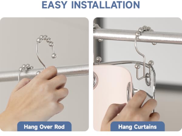 Nickel Double Shower Hooks