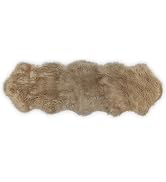 Nouvelle Legende Faux Fur Sheepskin Premium Rug Duo (23 in. X 73 in.) Tan