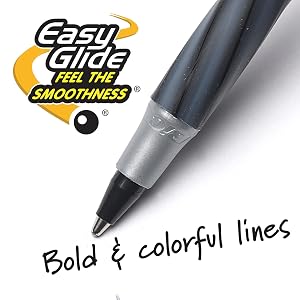 BIC Round Stic Grip with Easy Glide