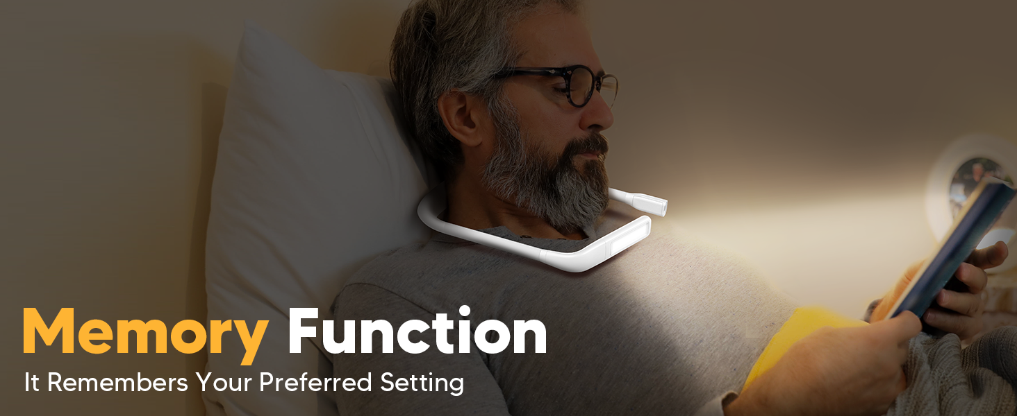 EastPin reading light book light reading lamp with memory function