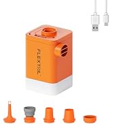 FLEXTAILGEAR 4.5kpa Air Pump for Inflatables, Protable Air Mattress Pump with LED Light,4800mAh R...