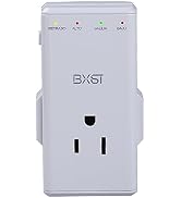 BXST Electronic Voltage & Surge Protector Four Outlet Plug Voltage Protector for Home 350° Rotati...