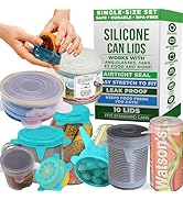 Reusable Silicone Can Lids – 2.6 Inch Can Covers for Dog & Cat Food – Universal Fit - Airtight St...