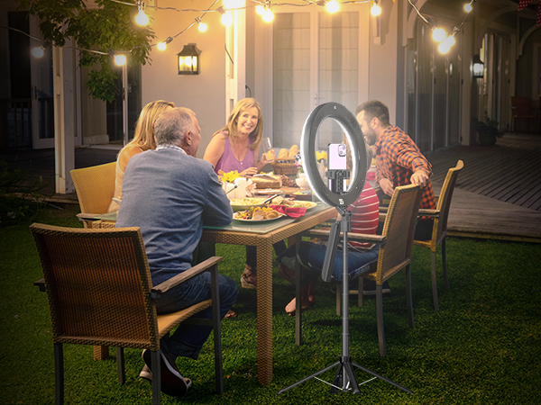 selfie stick for iphone with light