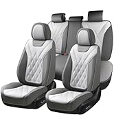 Coverado Car Seat Covers Full Set, Seat Covers for Cars, Front Seat Covers and Back Seat Cover Wa...