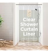Stitch & Stone Shower Curtain Liner, Premium Medium Weight Durable Waterproof 6g PEVA for Bathroo...