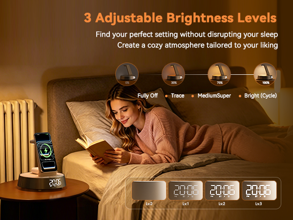 charge station with alarm clock Bluetooth speaker