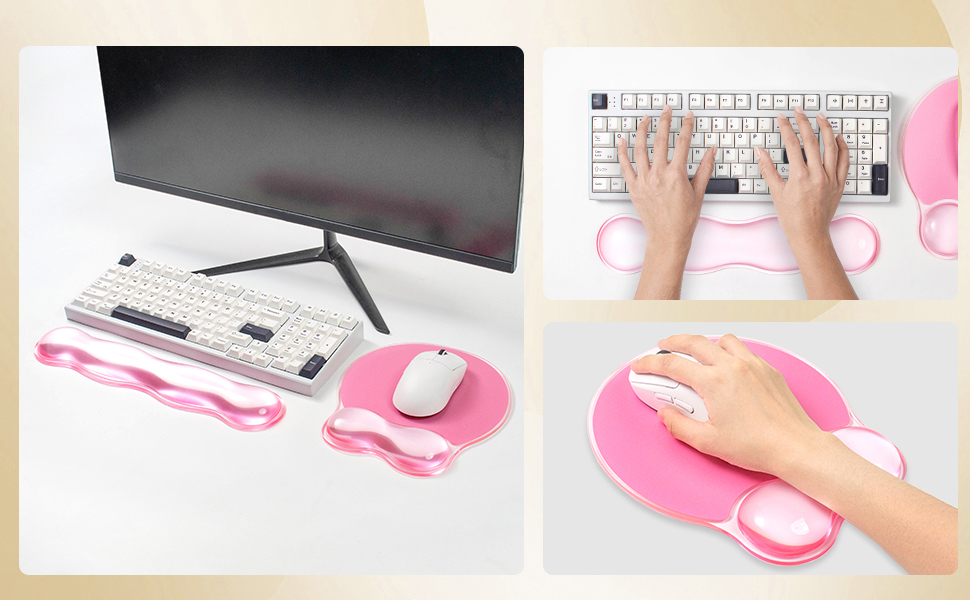 pink wrist rest