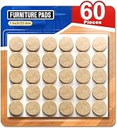 Ansible 60 PCS Felt Furniture Pads, Felt Pads for Chair Leg Floor Protectors for Hardwood Floors ...