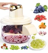 Automatic Grape Peeler Machine, Electric Garlic & Cherry Tomato Peeler Skin Remover Tool for Smal...