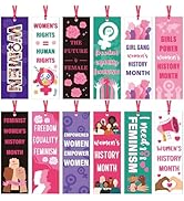 Women's History Month Bookmarks Gifts - Wxiben 120 Pcs National Women's Day Bookmark Freedom Equa...