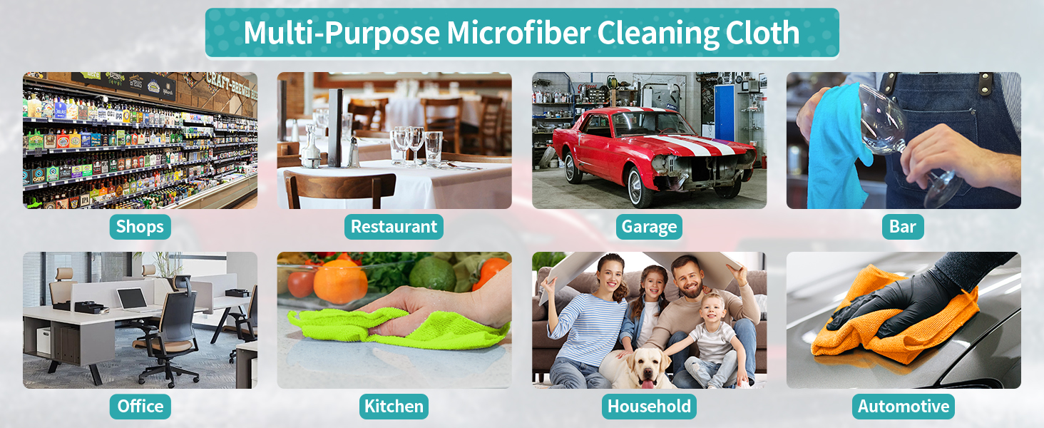 microfiber cleaning towels